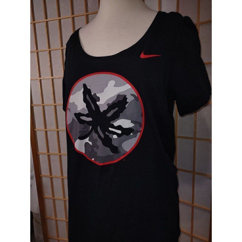 Nike Tee Lg Black Ohio State Buckeye Leaf Camo T-Shirt - Picture 1 of 14